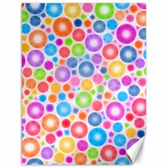 Candy Color s Circles Canvas 12  X 16  (unframed) by KirstenStar