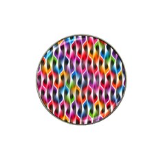 Rainbow Psychedelic Waves Golf Ball Marker 10 Pack (for Hat Clip) by KirstenStar