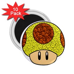 Really Mega Mushroom 2.25  Button Magnet (10 pack)