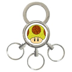 Really Mega Mushroom 3-ring Key Chain