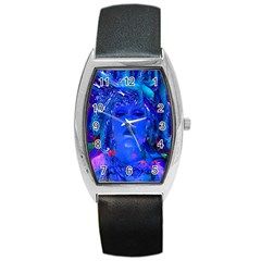 Organic Connection Tonneau Leather Watch by icarusismartdesigns