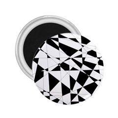 Shattered Life In Black & White 2 25  Button Magnet by StuffOrSomething