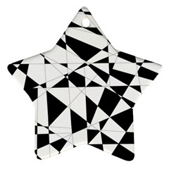 Shattered Life In Black & White Star Ornament by StuffOrSomething
