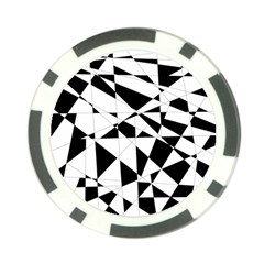 Shattered Life In Black & White Poker Chip (10 Pack) by StuffOrSomething