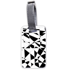 Shattered Life In Black & White Luggage Tag (one Side) by StuffOrSomething