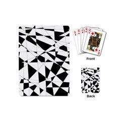 Shattered Life In Black & White Playing Cards (mini) by StuffOrSomething