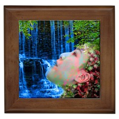 Fountain Of Youth Framed Ceramic Tile by icarusismartdesigns