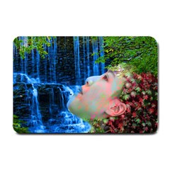 Fountain Of Youth Small Door Mat by icarusismartdesigns
