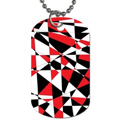 Shattered Life Tricolor Dog Tag (one Sided) by StuffOrSomething