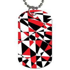 Shattered Life Tricolor Dog Tag (two-sided)  by StuffOrSomething