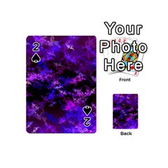 Purple Skulls Goth Storm Playing Cards 54 Designs (mini) by KirstenStar