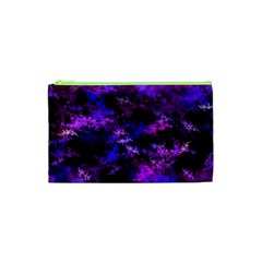 Purple Skulls Goth Storm Cosmetic Bag (xs)