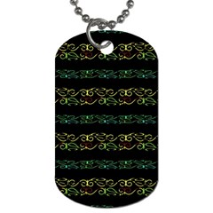 Modern Lace Stripe Pattern Dog Tag (two-sided) 