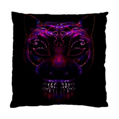 Creepy Cat Mask Portrait Print Cushion Case (single Sided) 