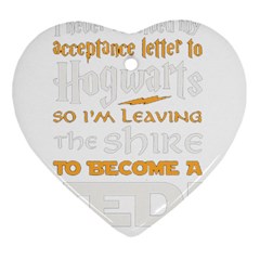 Howarts Letter Heart Ornament by empyrie