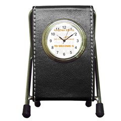 Howarts Letter Stationery Holder Clock by empyrie