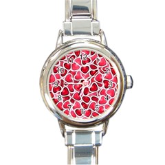 Candy Hearts Round Italian Charm Watch