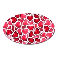 Candy Hearts Magnet (oval) by KirstenStar