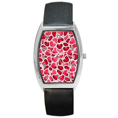 Candy Hearts Tonneau Leather Watch