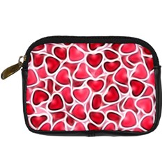 Candy Hearts Digital Camera Leather Case