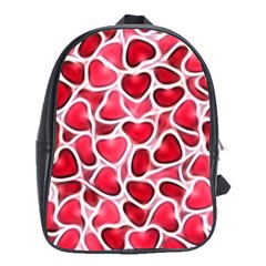 Candy Hearts School Bag (xl) by KirstenStar