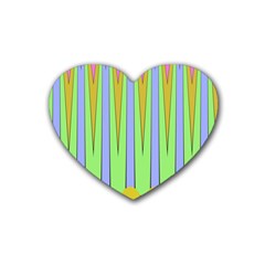 Spikes Rubber Coaster (heart) by LalyLauraFLM