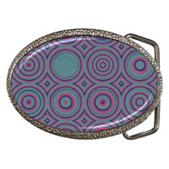 Concentric Circles Pattern Belt Buckle by LalyLauraFLM