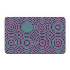 Concentric Circles Pattern Magnet (rectangular) by LalyLauraFLM