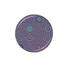 Concentric Circles Pattern Hat Clip Ball Marker (10 Pack) by LalyLauraFLM