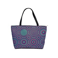 Concentric Circles Pattern Classic Shoulder Handbag