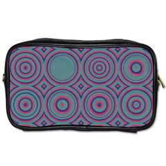 Concentric Circles Pattern Toiletries Bag (two Sides)