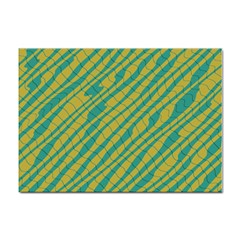 Blue Yellow Waves Sticker A4 (10 Pack) by LalyLauraFLM