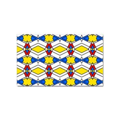 Colorful rhombus chains Sticker (Rectangular)