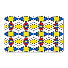 Colorful rhombus chains Magnet (Rectangular)