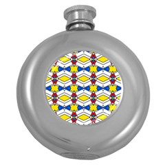 Colorful rhombus chains Hip Flask (5 oz)