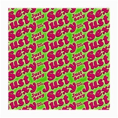 Just Sexy Quote Typographic Pattern Medium Glasses Cloth (2-side) by dflcprints