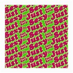 Just Sexy Quote Typographic Pattern Medium Glasses Cloth (2-Side) Back