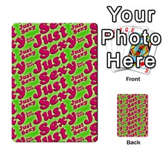 Just Sexy Quote Typographic Pattern Multi-purpose Cards (Rectangle) 