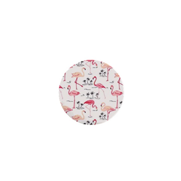 Flamingo Pattern 1  Mini Buttons