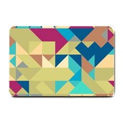 Scattered Pieces In Retro Colors Small Doormat