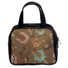 Paint Strokes In Retro Colors Classic Handbag (two Sides) by LalyLauraFLM