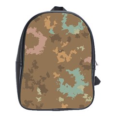 Paint Strokes In Retro Colors School Bag (xl) by LalyLauraFLM
