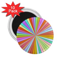 Colorful beams 2.25  Magnet (10 pack)