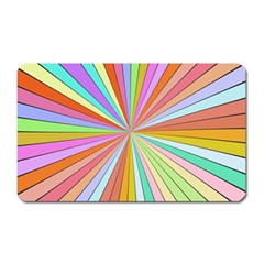 Colorful beams Magnet (Rectangular)