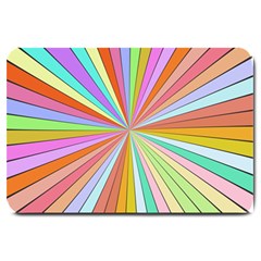 Colorful Beams Large Doormat