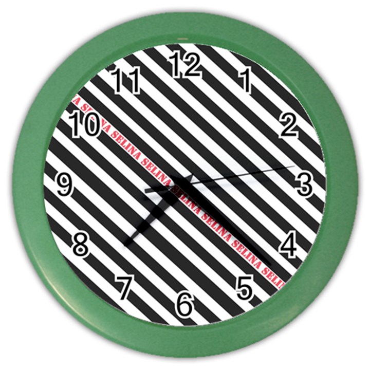 Selina Zebra Color Wall Clocks