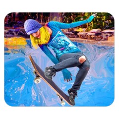 Skateboarding On Water Double Sided Flano Blanket (small)  by icarusismartdesigns