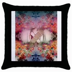 Nature And Human Forces Cowcow Throw Pillow Cases (black) by infloence