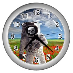 Exodus Wall Clocks (silver)  by icarusismartdesigns