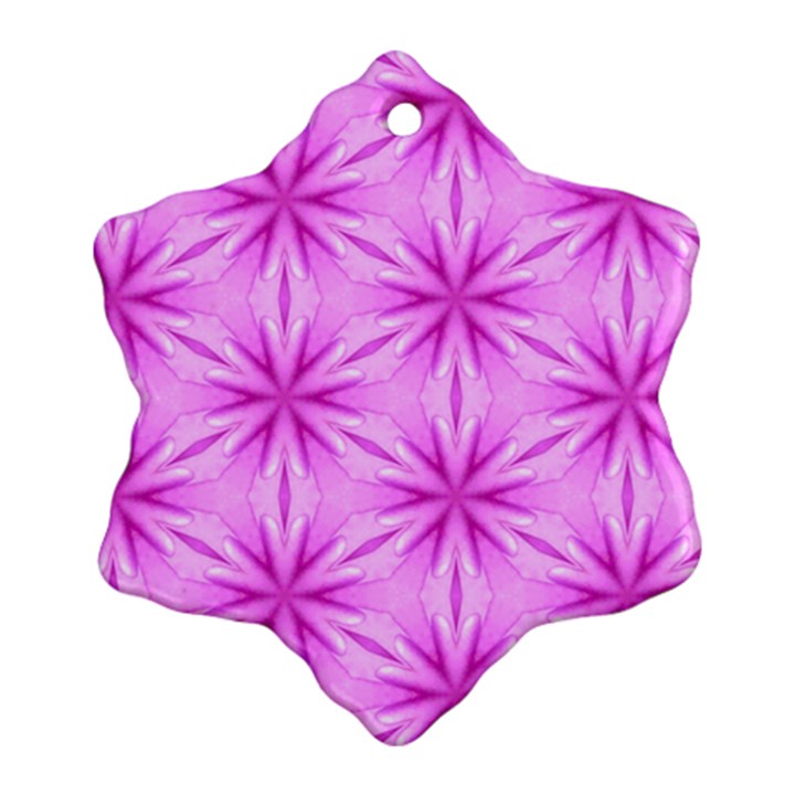 Cute Pretty Elegant Pattern Snowflake Ornament (2-Side)